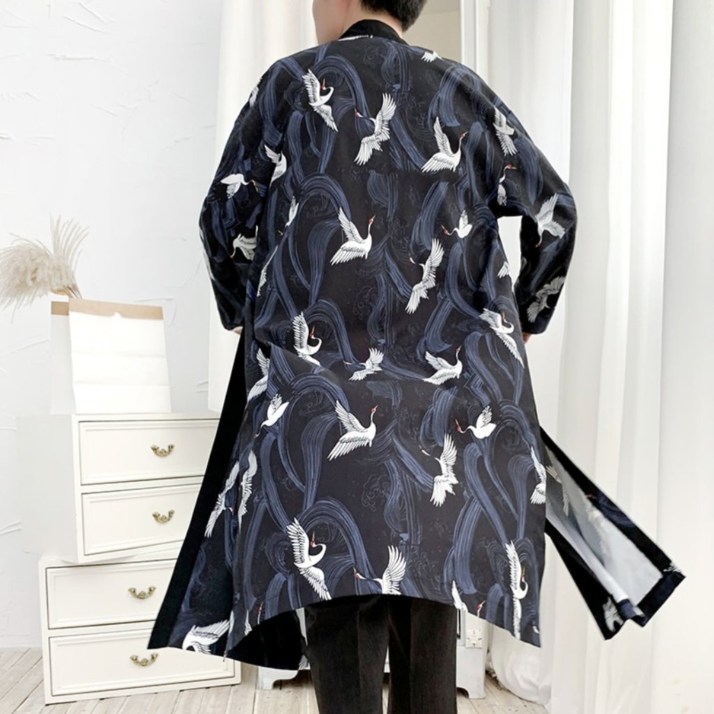 Traditional Mens Japanese Kimono Mens Kimono Cardigan Mens Kimono Shirt